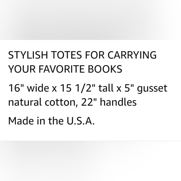 BRAND NEW ☆with the 🏷tags! Style Canvas Bookbag - Picture 7 of 9